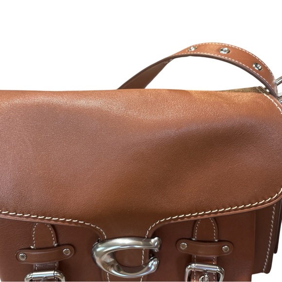 ❤️ Coach Western Tabby Silver/Burnished Amber CT721 Soft Leather Satchel - Picture 2 of 8